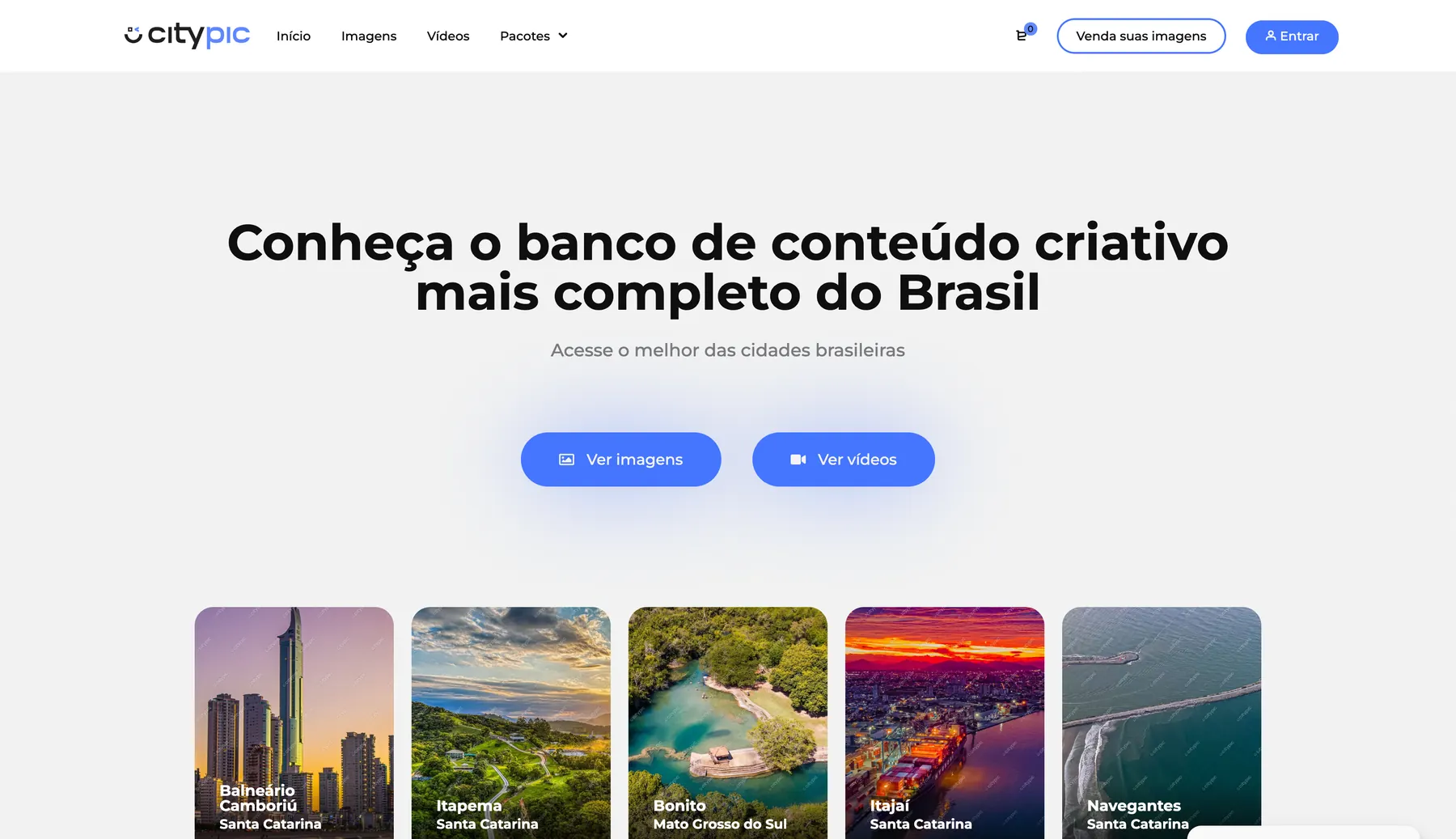 CityPic platform home page