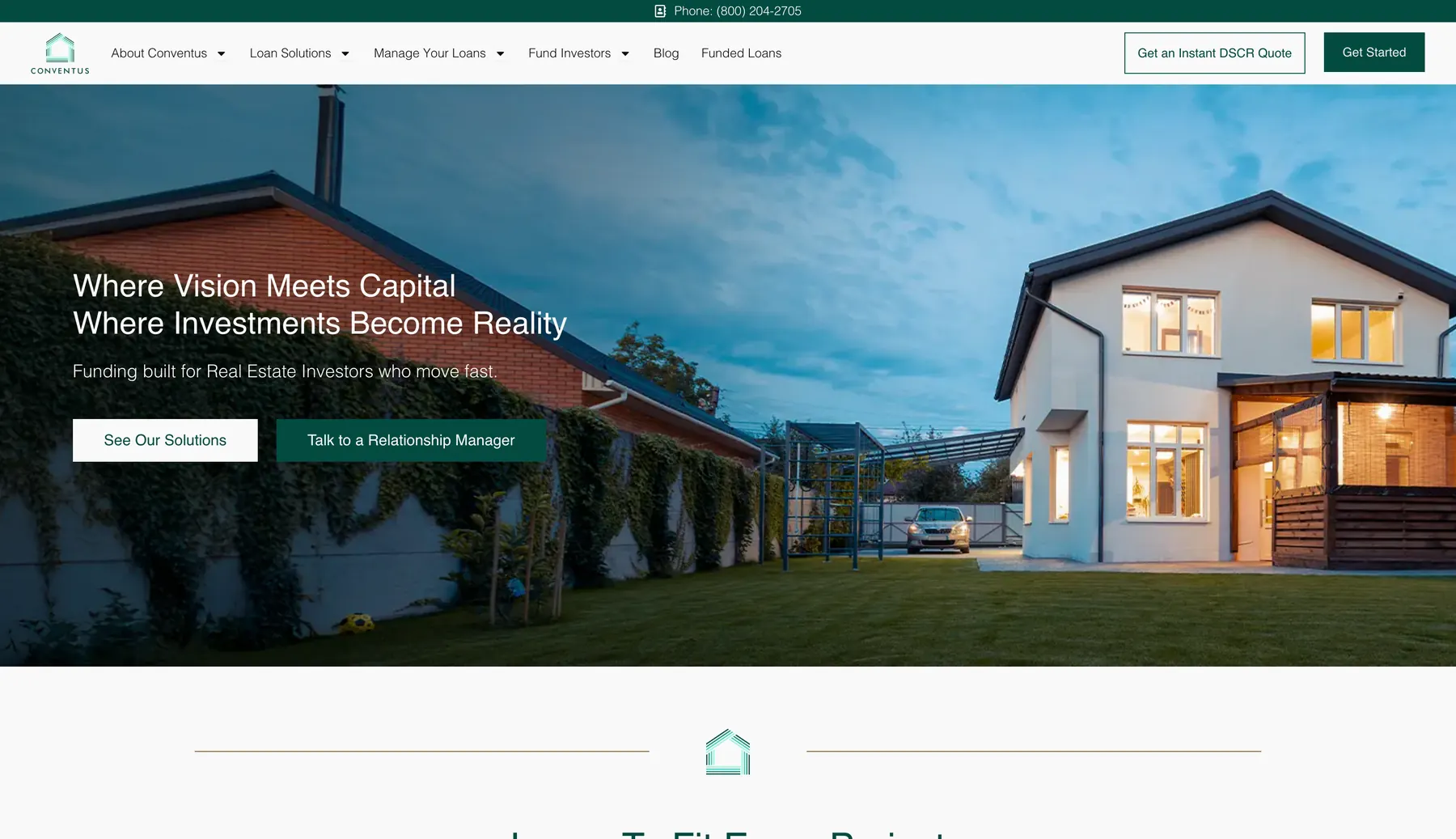 Conventus digital experience home page
